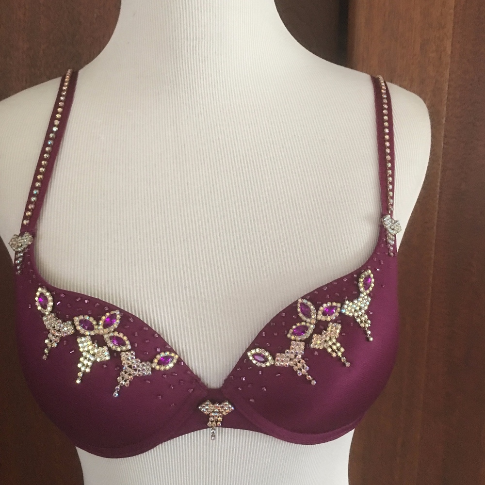 Crown Jewels 32B Bra Bejeweled Rhinestone ...